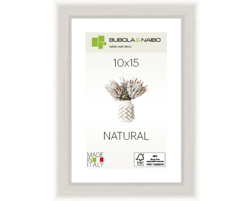 BUBOLA&NAIBO Fotolijst hout 4040/1 wit 10x15 cm BUBOLA&NAIBO Fotolijst hout 4040/1 wit 10x15 cm