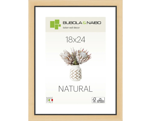 BUBOLA&NAIBO Fotolijst hout Trendy 6440/07 zwart 18x24 cm