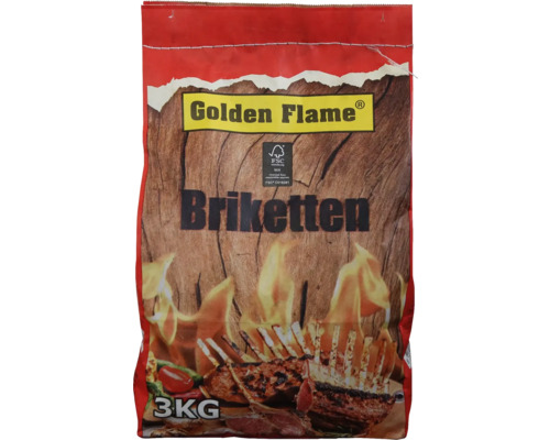 GOLDEN FLAME Briketten 3 kg