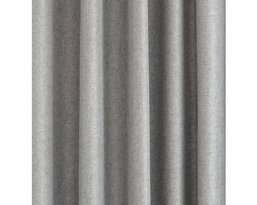 Gordijn van grijze stof met plooien