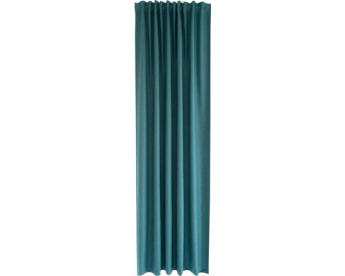 HOMING Gordijn met lussen Re-Allen petrol 140x240 cm HOMING Gordijn met lussen Re-Allen petrol 140x240 cm