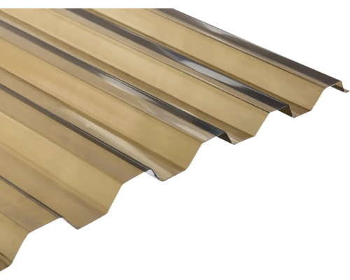 GUTTA Golfplaat trapeze 76/18, brons, 2000x1040x0,8 mm Kunststof profielplaat