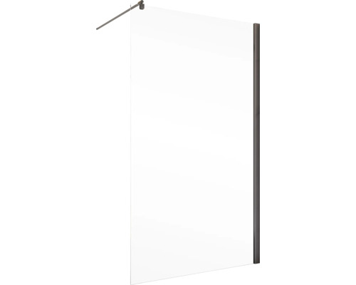 Douchescherm van glas met fittingen