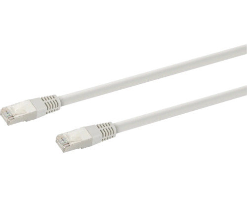BLEIL Netwerk aansluitkabel Cat6 S/FTP grijs, 25 cm Netwerkkabel met RJ45-connectoren