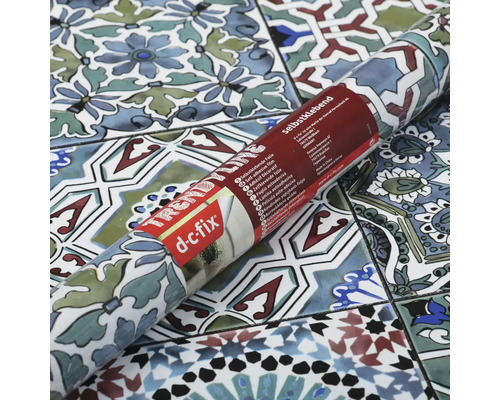 Rol zelfklevende decoratiefolie met tegelmotief