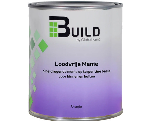 BUILD Loodvrije menie oranje 750 ml BUILD Loodvrije menie oranje 750 ml