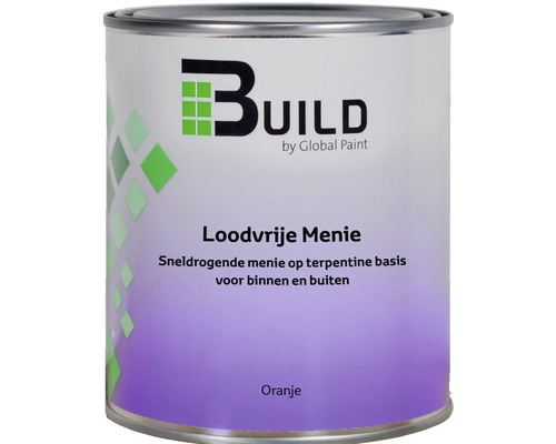 BUILD Loodvrije menie oranje 750 ml