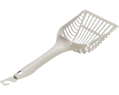 Kunststof kattenbakschep met handvat en ophanggat