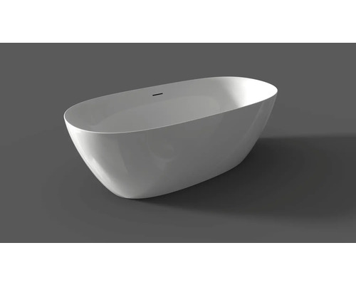 Vrijstaand ligbad van sanitairacryl