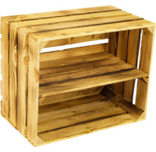 VINTAGE MÖBEL Vintage fruitkist gevlamd met plank 50x40x30 cm-thumb-4 VINTAGE MÖBEL Vintage fruitkist gevlamd met plank 50x40x30 cm-thumb-4