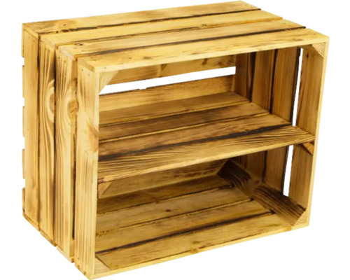 Houten kist met een plank