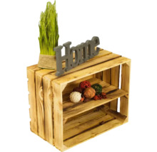 VINTAGE MÖBEL Vintage fruitkist gevlamd met plank 50x40x30 cm-thumb-6 VINTAGE MÖBEL Vintage fruitkist gevlamd met plank 50x40x30 cm-thumb-6