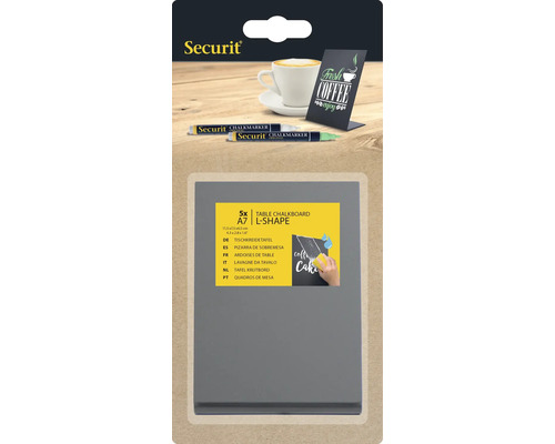 Securit tafelkrijtbord set met krijtstiften en bord