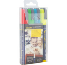 Securit krijtmarker set met vier stiften in transparante verpakking