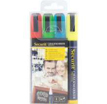 Securit krijtstiftenset met vier stiften in verpakking