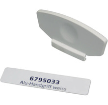 Aluminium handgreep in wit