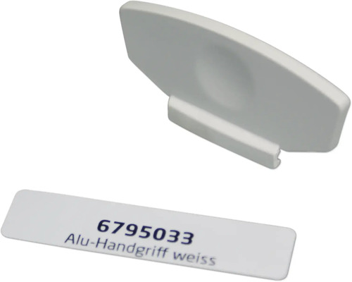 Aluminium handgreep in wit