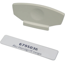 Aluminium handgreep beige