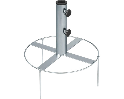 SOLUNA Grondspies tbv parasol tot Ø 48 mm Metalen parasolvoet met grondpennen voor de tuin