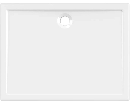 Witte douchebak met afvoer