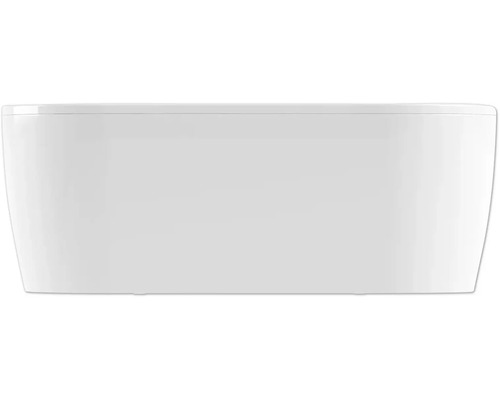 Vooraanzicht van een badkuip van sanitair acryl