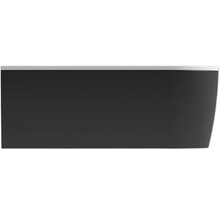 FORM&STYLE Half vrijstaand ligbad Sansibar links 75x160x60 cm wit/zwart