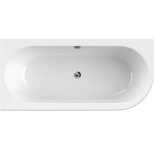 FORM&STYLE Half vrijstaand ligbad Sansibar links 75x160x60 cm wit