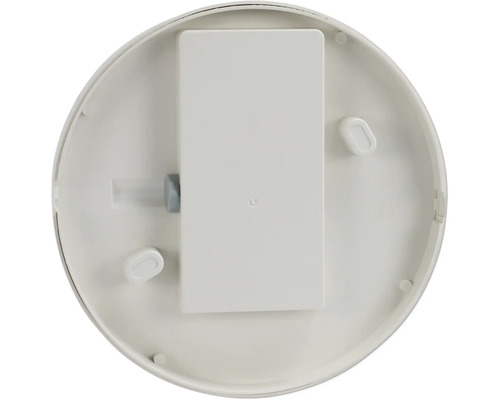 Onderkant van een rookmelder met batterijvak