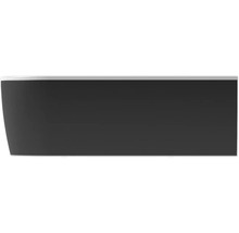 FORM&STYLE Half vrijstaand ligbad Sansibar rechts 80x180x60 cm wit/zwart