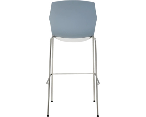 Barkruk met stalen frame en zitting