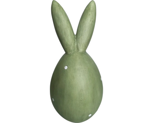 Decoratieve groene haas met witte stippen voor binnenshuis