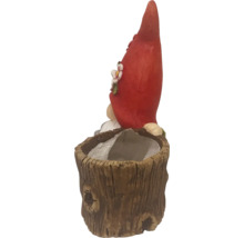 Tuinkabouter plantenbak in boomstronk look