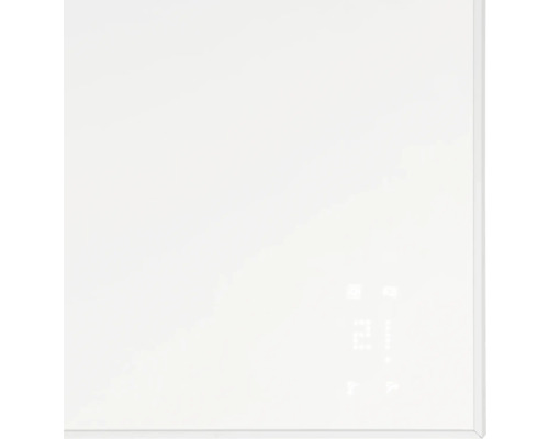 Witte radiator met digitaal display