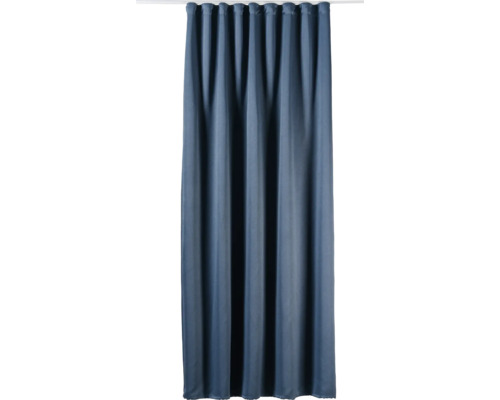 MENDOLA Gordijn verduisterend Polo grijs blauw 210x260 cm Gordijn met ringen