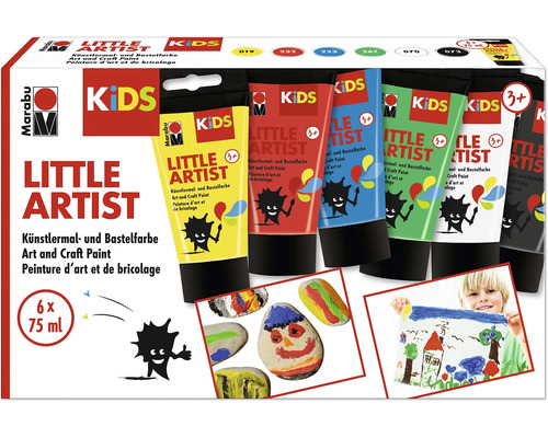 MARABU KiDS Little Artist knutselverf 6 x 75 ml