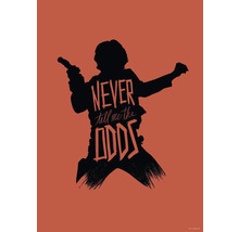 KOMAR Poster Star Wars silhouette quotes Han Solo 50x70 cm