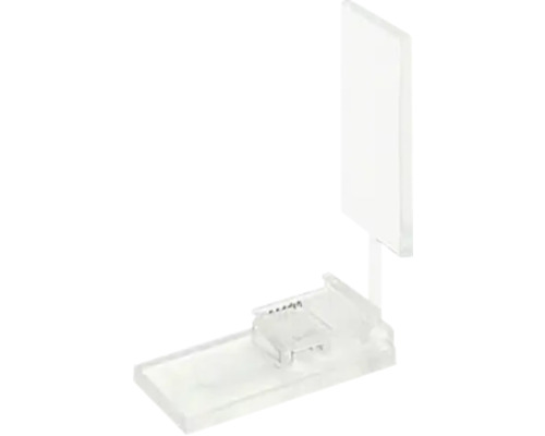 Transparante glazen plank voor rekken