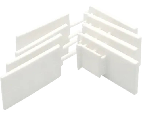 Kunststof hoekverbinder voor schappen