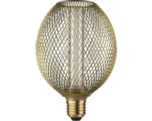 PAULMANN LED lamp Metallic Glow Globe Spiral E27/4,2W messing