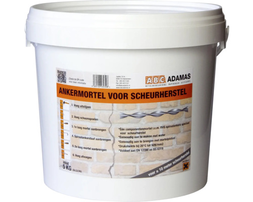 ABC ADAMAS Ankermortel, 1 component 5 kg Emmer anker mortel voor scheurherstel