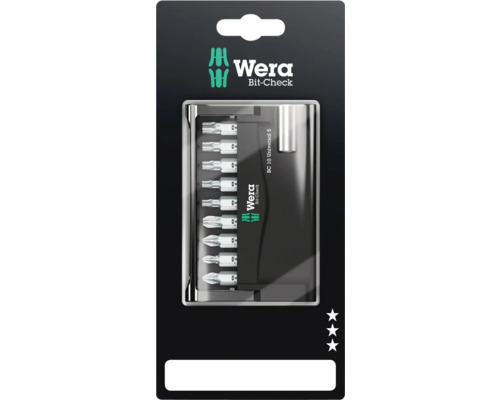 WERA Bitset Bit-Check 10 Universal 5 SB, 10‑delig