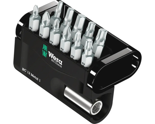 WERA Bitset Bit-Check 12 Metal 1 SB, 12‑delig