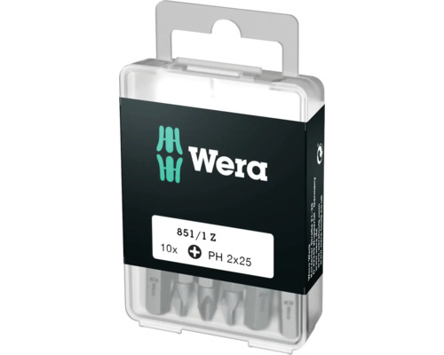 WERA Bits Kruiskop PH 2x25 mm, 10 stuks