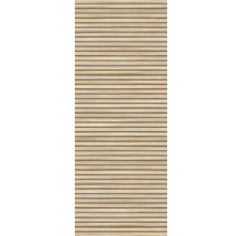 Houten paneel met horizontale lamellenstructuur