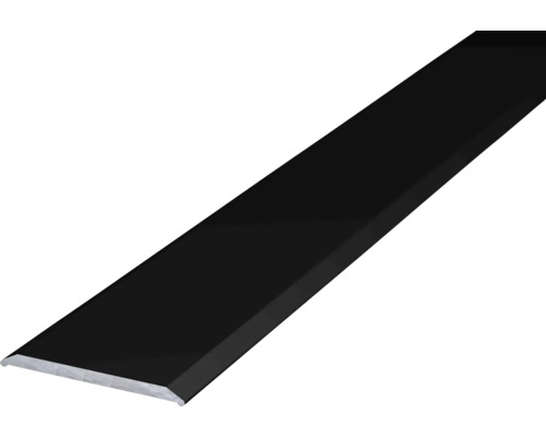 PRINZ Overgangsprofiel aluminium zwart 24 mm x 1 m Vlak materiaal van metaal