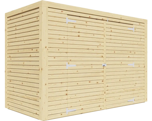 Houten tuinkast met twee deuren