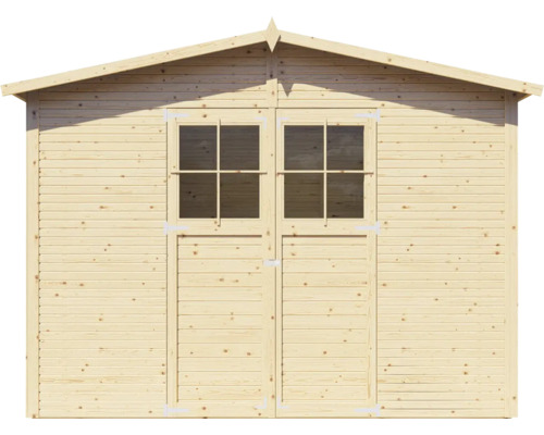 Tuinhuis met dubbele deur en ramen