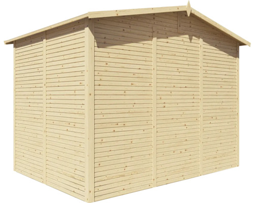 Houten tuinhuis met zadeldak