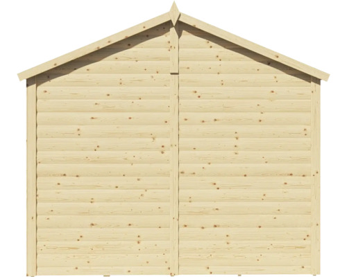 Houten tuinhuis met zadeldak
