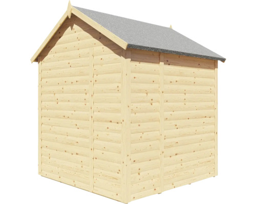 Houten tuinhuis met dakbedekking